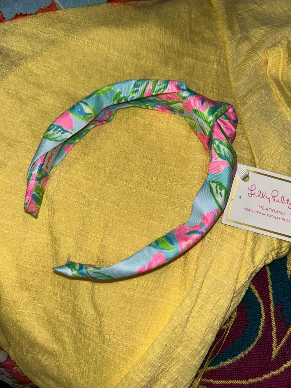 NWT Lilly Pulitzer Totally Blossom knotted headband